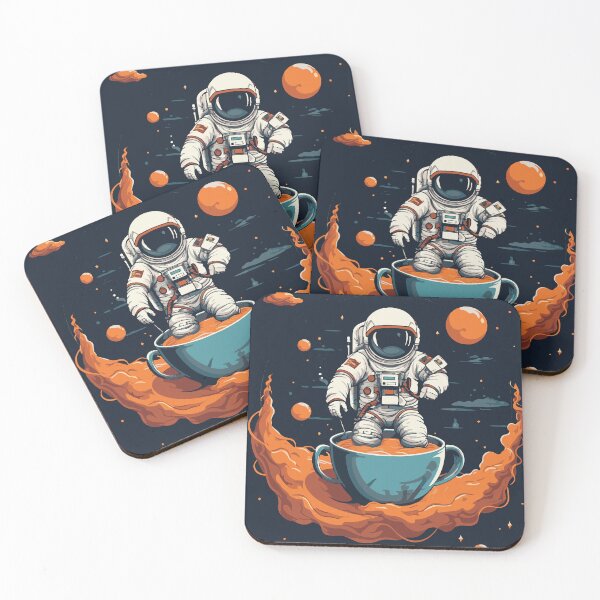 Item preview, Caffeine-Soaked Serenity: Astronaut's Cosmic Hot Brew Spa designed and sold by jooordaaan.