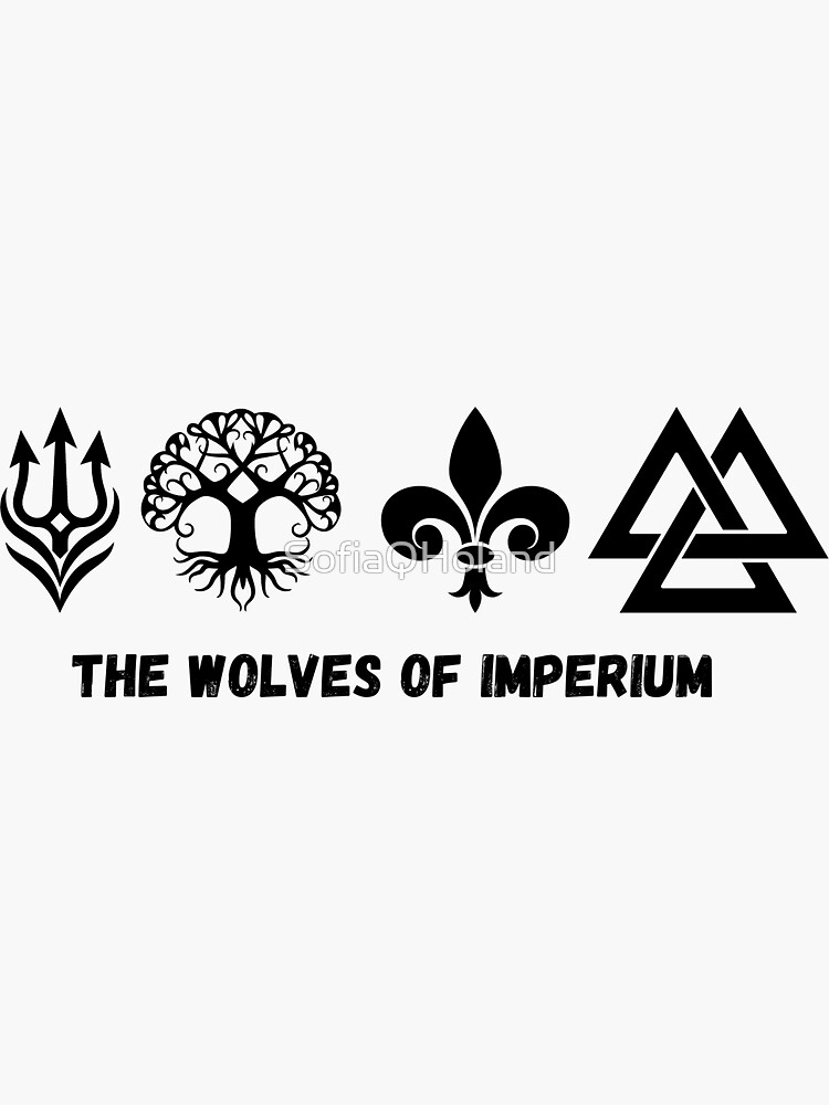 Sticker for Sale mit Die Marken der Wölfe des Imperiums von