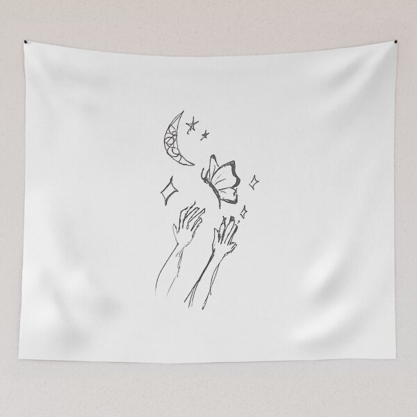 Item preview, reaching for the moon and butterflies designed and sold by gladisky.