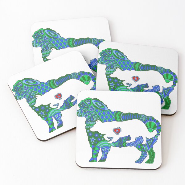 Item preview, Zentangle Border Collie and Sheep  designed and sold by Justbijou.