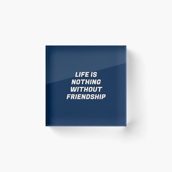 Item preview, Cicero quote on friends  - Life is nothing without friendship  designed and sold by Inspirationmotivation.