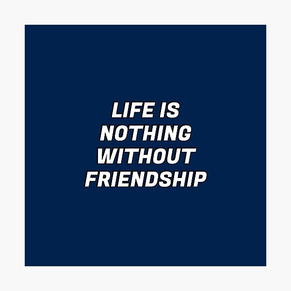Item preview, Cicero quote on friends  - Life is nothing without friendship  designed and sold by Inspirationmotivation.