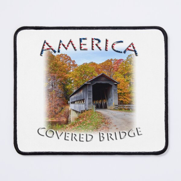 Item preview, America - Fall colours with Covered Bridge designed and sold by Adam Gormley.