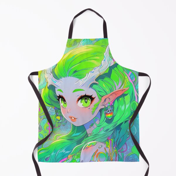 Item preview, Horned Wood Elf Anime Girl designed and sold by bubblegoth.