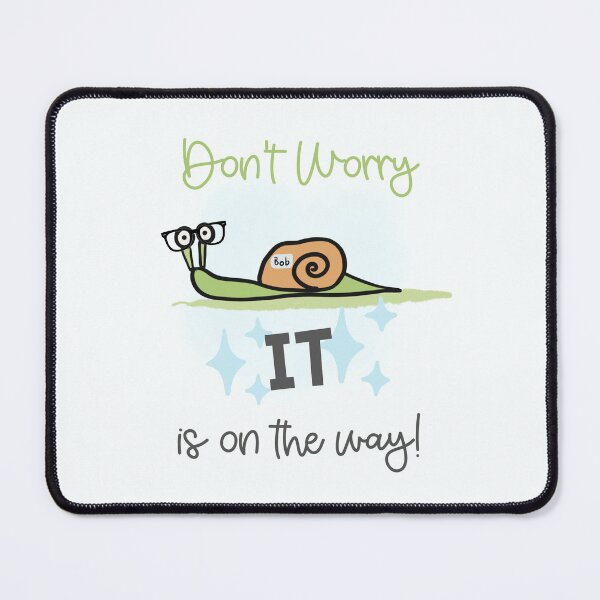 Item preview, Nerdy Snail Tech Support Cartoon Snail With Glasses designed and sold by Renata illustrata.