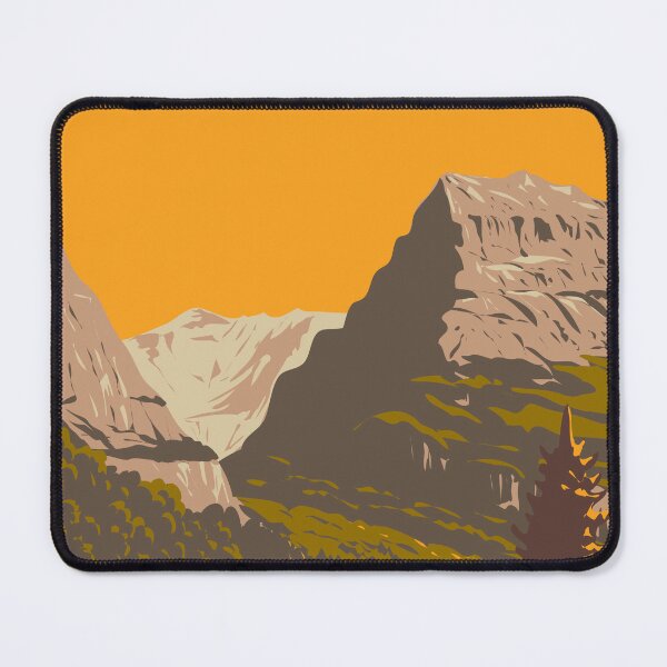 Item preview, Valley of Grindelwald with Mattenberg Switzerland WPA Art Deco Poster  designed and sold by patrimonio.
