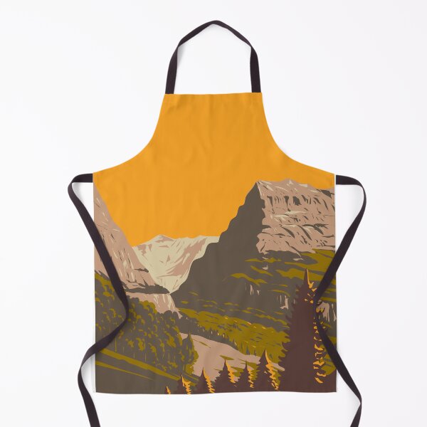 Item preview, Valley of Grindelwald with Mattenberg Switzerland WPA Art Deco Poster designed and sold by patrimonio.