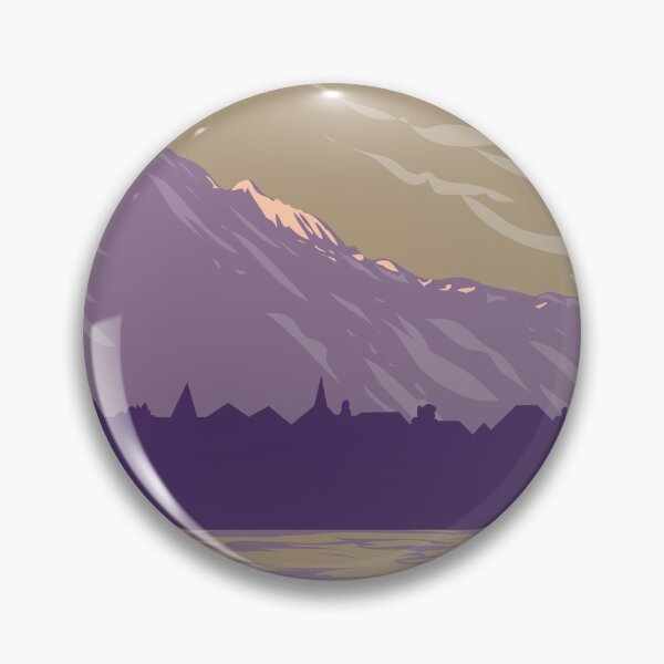 Item preview, Interlaken and the  Swiss Alps in Bern Switzerland WPA Art Deco Poster  designed and sold by patrimonio.