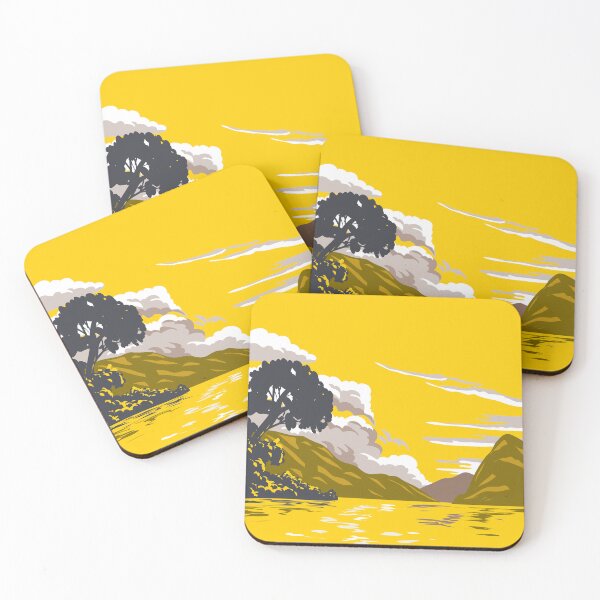 Item preview, Lake Lugano in Switzerland WPA Art Deco Poster  designed and sold by patrimonio.