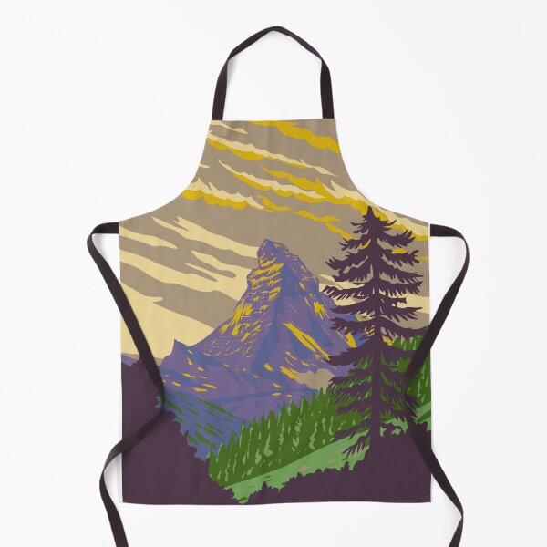 Item preview, The Matterhorn in Zermatt Switzerland WPA Art Deco Poster designed and sold by patrimonio.