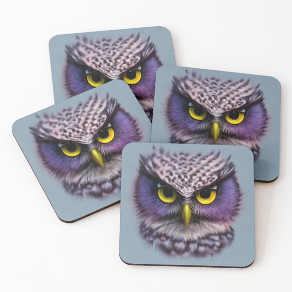 Item preview, Purple dreamy owl  designed and sold by Arte-Vivo.