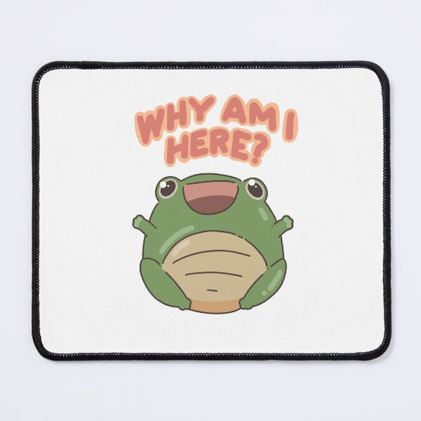 Item preview, Funny little frog guy "Why am I here?" designed and sold by Sam H.