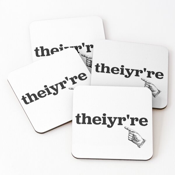 Item preview, theiyr're - funny, humor, urban dictionary designed and sold by greencatdzine.