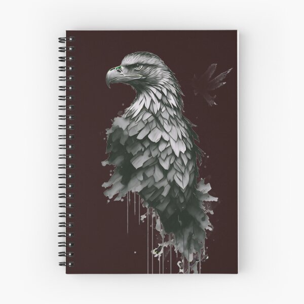 Item preview, profile of a gray eagle designed and sold by Gisely Bispo.