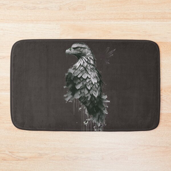 Item preview, profile of a gray eagle designed and sold by Gisely Bispo.