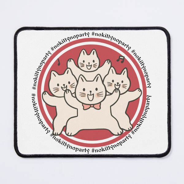 Item preview, No Kitty No Party Digital Art Sticker designed and sold by teespedia.
