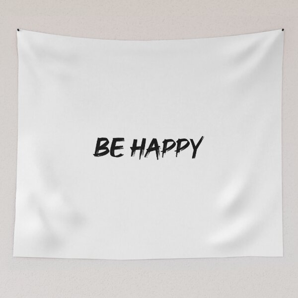 Item preview, BeHappy | Positivity | Positive | Quote | Minimalist | Minimalism | Simple designed and sold by ShoniwDesigns.