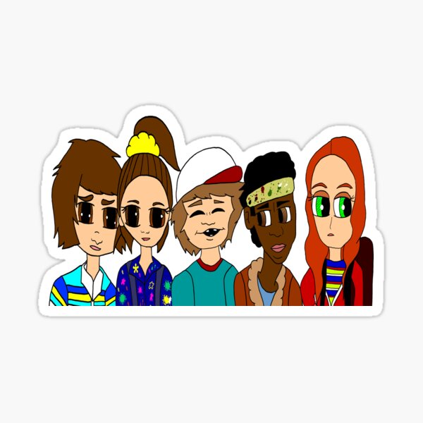 Item preview, Stranger things group designed and sold by ArtByCryatal.