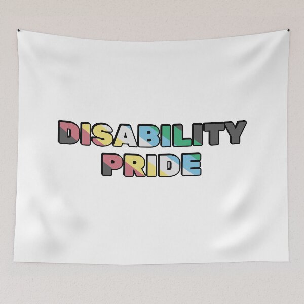 Item preview, Disability Pride Flag   - Disabled Is Not A Dirty Word designed and sold by Inspirationmotivation.