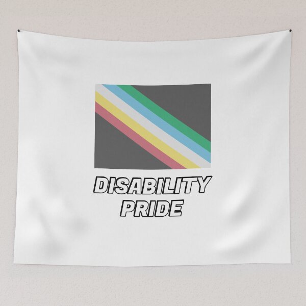 Item preview, Disability Pride Flag   - Disabled Is Not A Dirty Word designed and sold by Inspirationmotivation.