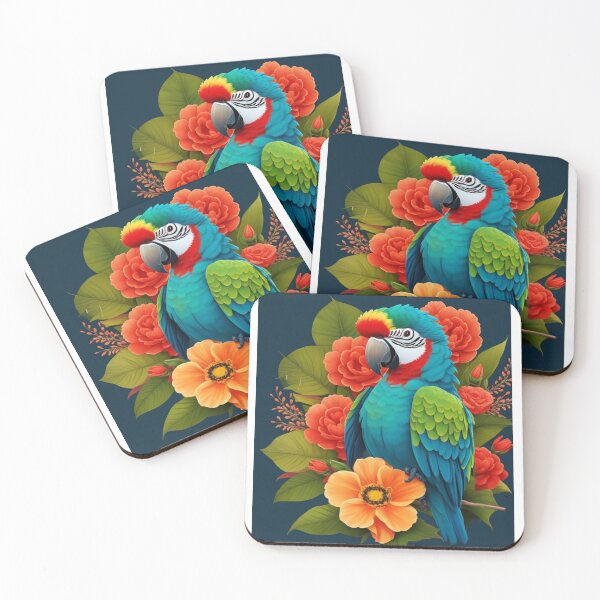 Item preview, Parrot With Flowers  designed and sold by Angelle55.