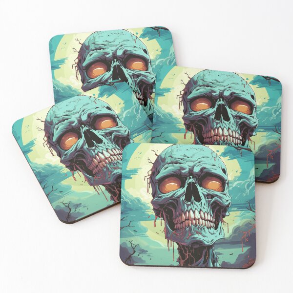 Item preview, Zombie Head Skull Rotting Corpse Creepy Gooey Halloween Gift designed and sold by NearlyNow.