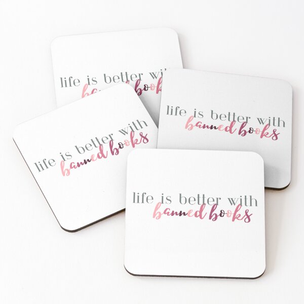 Item preview, Life is Better with Banned Books | Banned Books | Book Lover | Book Life | Reader | Book Girl | Kindle | Pink designed and sold by ShoniwDesigns.