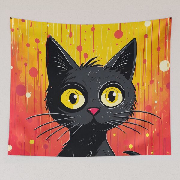 Item preview, Mysterious Black Cat: Fiery Fusion designed and sold by Apatche Revealed.