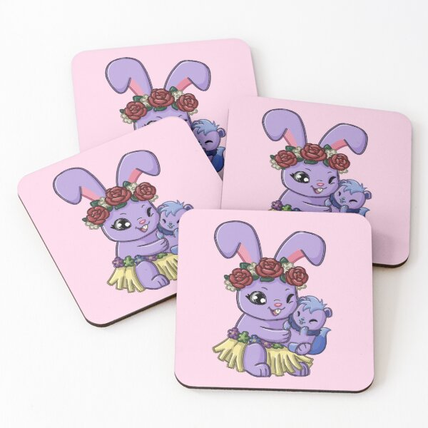 Item preview, Bunny w/ Baby Bear (pink) designed and sold by PinkRhino24.