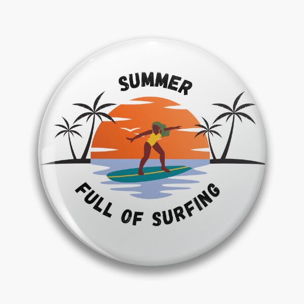 Item preview, Summer Full of Surfing, Surf Life, Beach Vibes, Palm Trees, Retro, Surfer, Summer Vibes, Wave Rider Design designed and sold by Mgibsonphoto.
