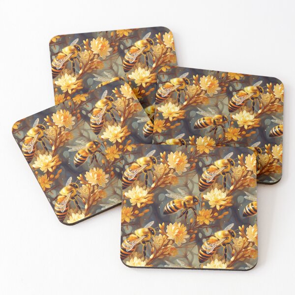 Item preview, Golden Bees designed and sold by Patterned Palette.