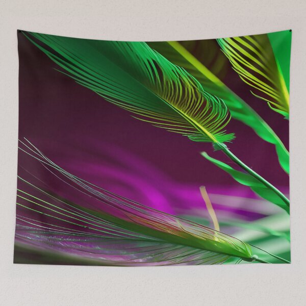 Item preview, Feathers Floating Green designed and sold by deniselynnimage.