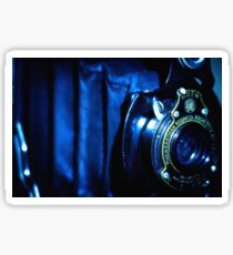 Capturing Yesteryear Vintage photography artwork antique kodak camera photo Sticker