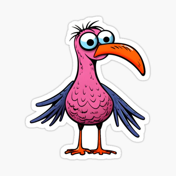 Goofy Opila Bird Sticker for Sale by snowblosm