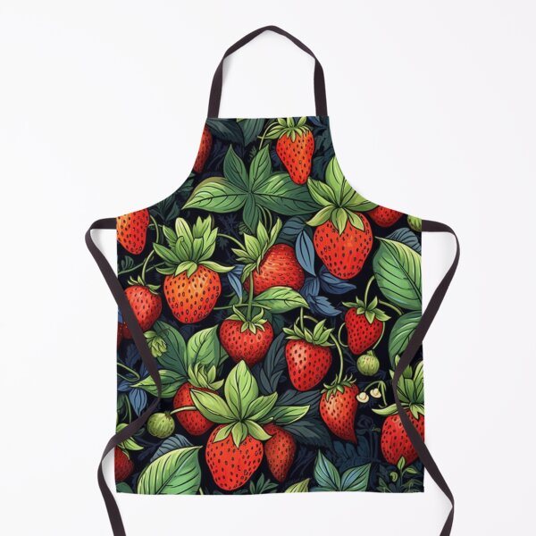 Item preview, Vibrant Strawberry Fruits and Leaves Pattern designed and sold by EpicFoxArt.