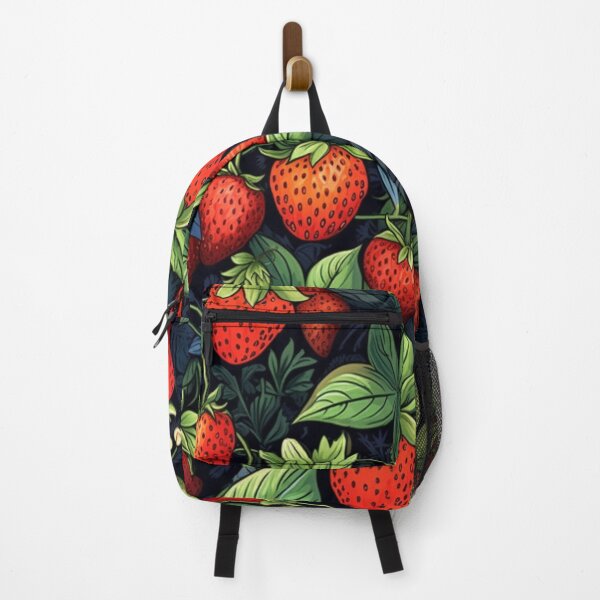 Item preview, Vibrant Strawberry Fruits and Leaves Pattern designed and sold by EpicFoxArt.
