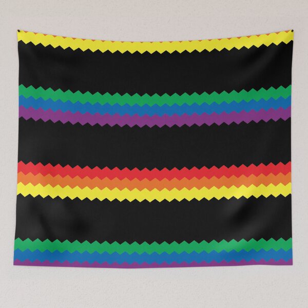 Item preview, Geometric Rainbow Stripes designed and sold by mamahellfire31.