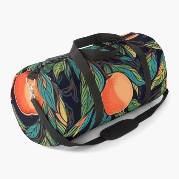 Item preview, Vibrant Peaches Fruits and Leaves Pattern designed and sold by EpicFoxArt.