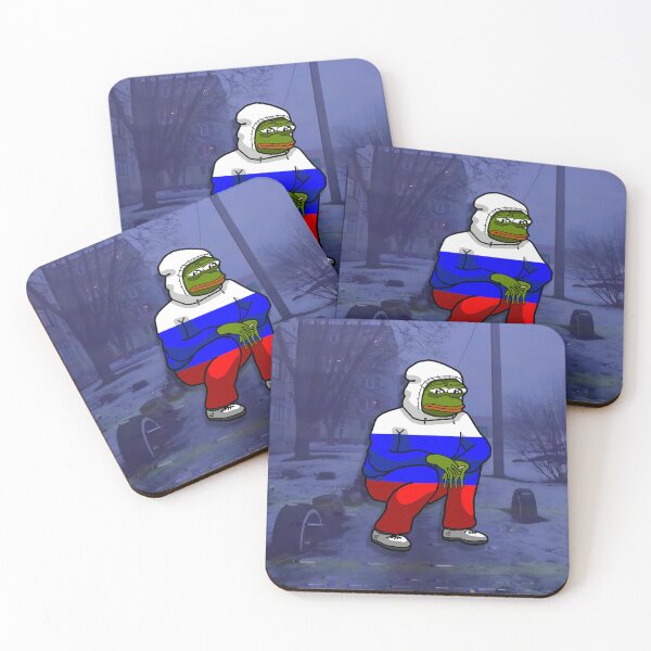 Item preview, Sad Russian Pepe Squatting designed and sold by Slav-Art.