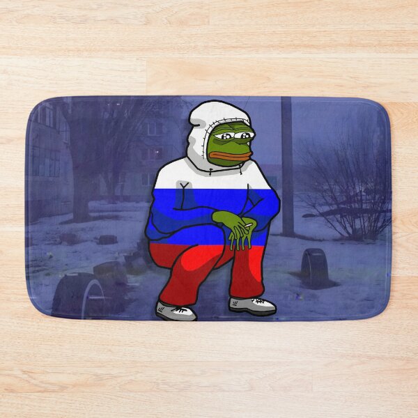 Item preview, Sad Russian Pepe Squatting designed and sold by Slav-Art.