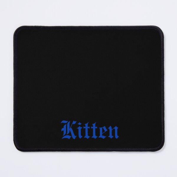 Item preview, Kitten Royal Azure Blue Gothic Text designed and sold by Ninjakandy.