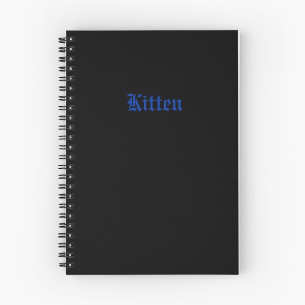 Item preview, Kitten Royal Azure Blue Gothic Text designed and sold by Ninjakandy.