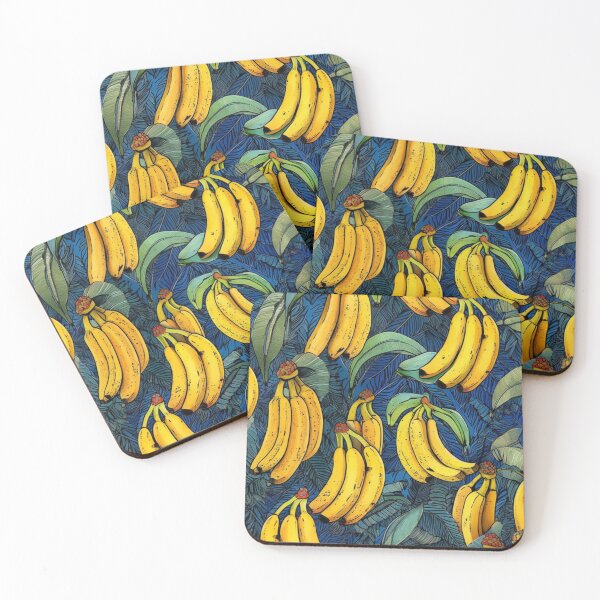 Item preview, Vibrant Bananas and Leaves Pattern designed and sold by EpicFoxArt.