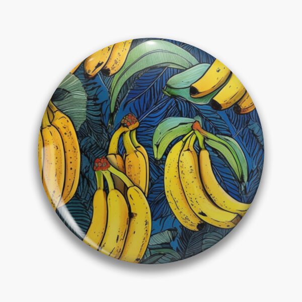 Item preview, Vibrant Bananas and Leaves Pattern designed and sold by EpicFoxArt.
