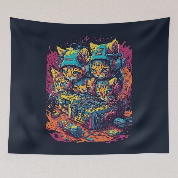 Item preview, Funny and explosive TNT Dj kittens . Cat lovers and Djs gifts. designed and sold by paulo silveira.