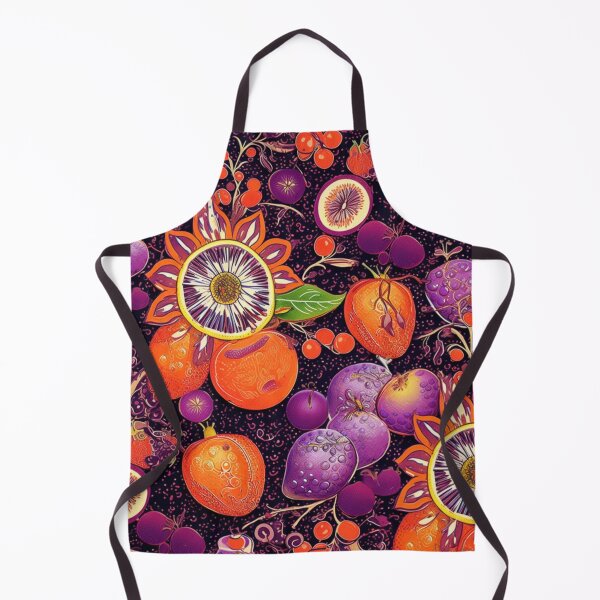 Item preview, Vibrant Art Brut Passionfruit Pattern designed and sold by EpicFoxArt.
