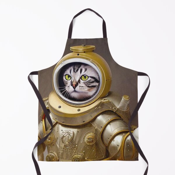 Item preview, cat in medical armor looking in camera designed and sold by LydiaCathery.