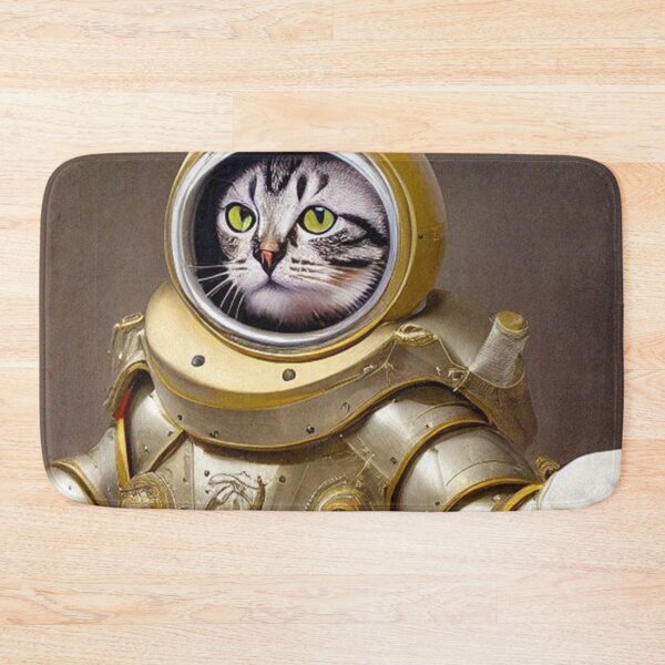 Item preview, cat in medical armor looking in camera designed and sold by LydiaCathery.
