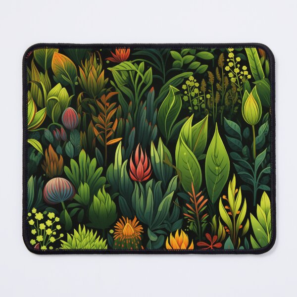 Item preview, Lush cartoon greenery leaves and flowers designed and sold by EliteShadow.