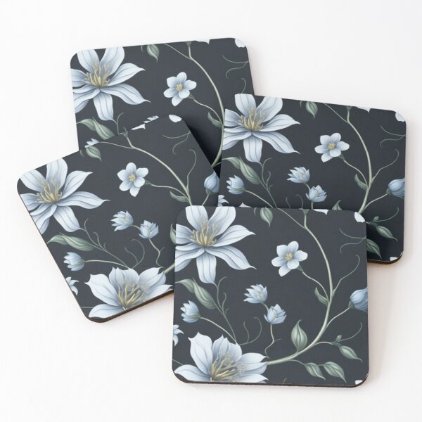 Item preview, White Apple Flower Patterns designed and sold by CASUALURBAN.